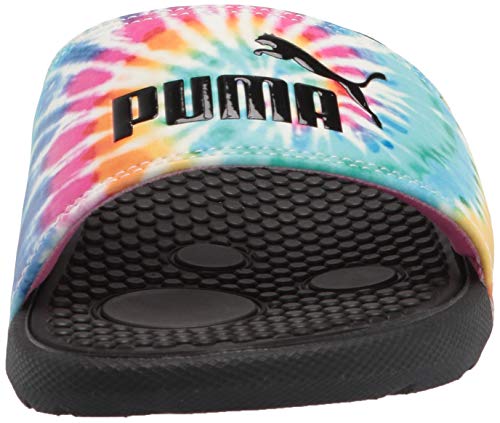 PUMA womens Cool Cat Slide Sandal, Phlox Pink-elektro Aqua-puma Black, 6 US
