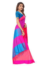 DHRUVI TRENDZ Womens Banarasi Cotton & Silk Saree