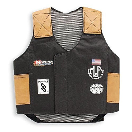 M & F Western Kids Bull Rider Play Vest 2-10 Years, Black, Small