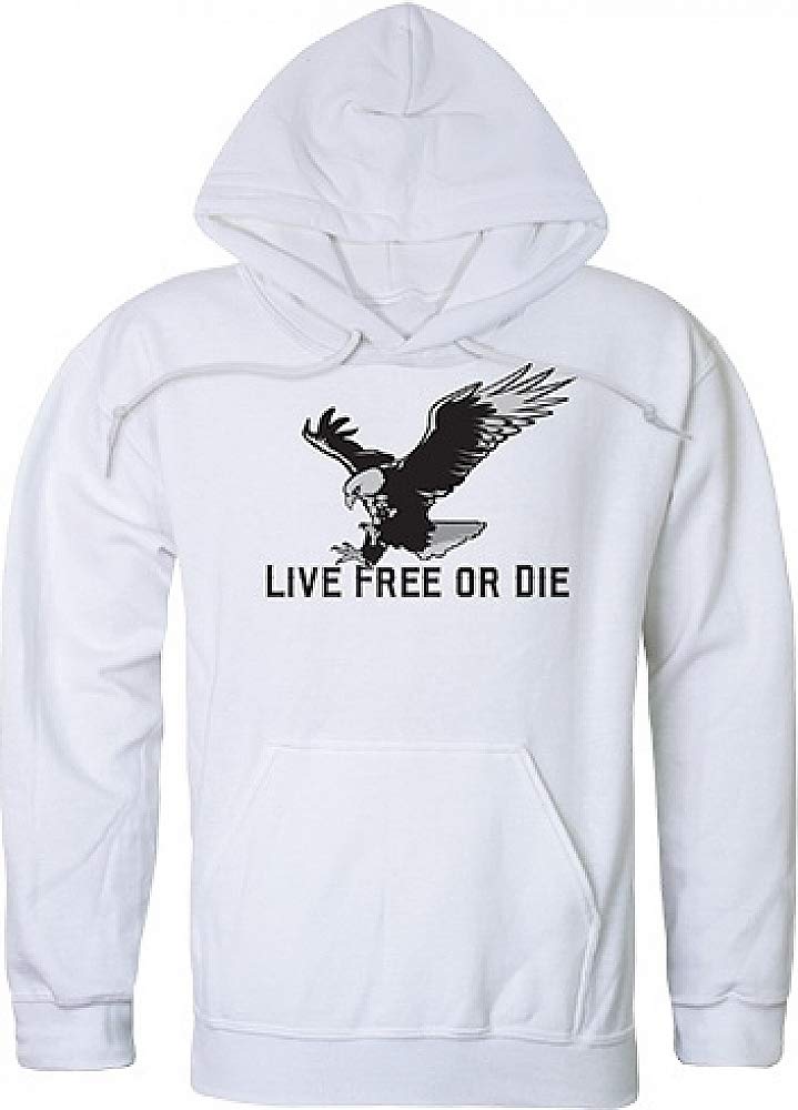 Graphic Pullover, Live Free, White, S