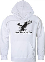 Graphic Pullover, Live Free, White, S