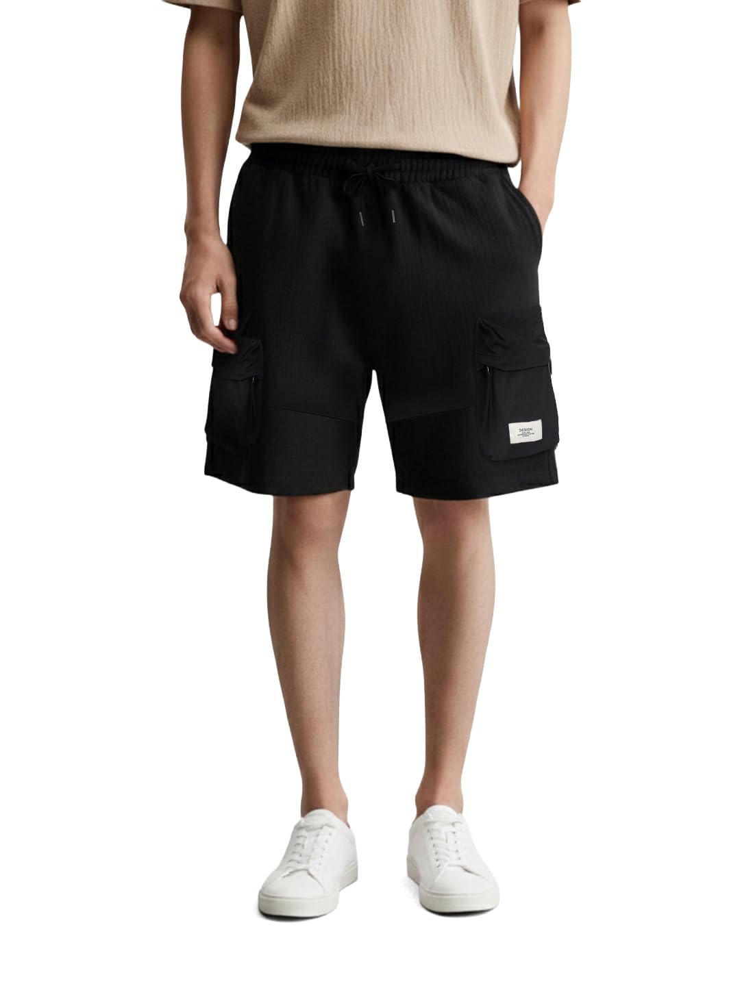 The Indian Garage Co Mens Relaxed Fit Solid Mid-Rise Stretchable Sweater