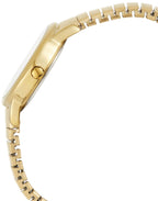 Timex Men's Easy Reader 35mm Watch - Gold-Tone Case White Dial with Gold-Tone Tapered Expansion Band