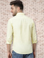 Tee Projekt Cotton Spread Collar Long Sleeve Shirt for Men Formal Shirt Casual Men Shirt