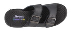 Skechers womens Reggae-jammin' Sandal, Black/Black, 9 US