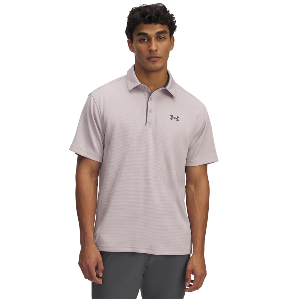Under Armour Men's Tech Golf Polo, Gray Dawn/Pitch Gray, M