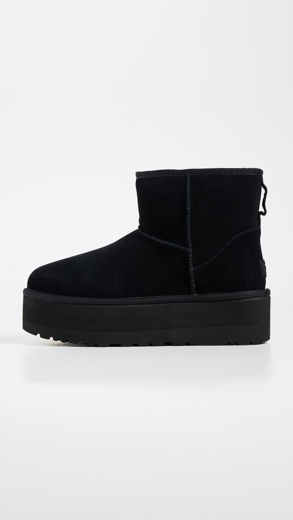 UGG Women's Classic Mini Platform Boot, Black, 8