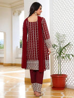 Fashion Basket Georgette Kurta Set With Duptta And Bottom For Women