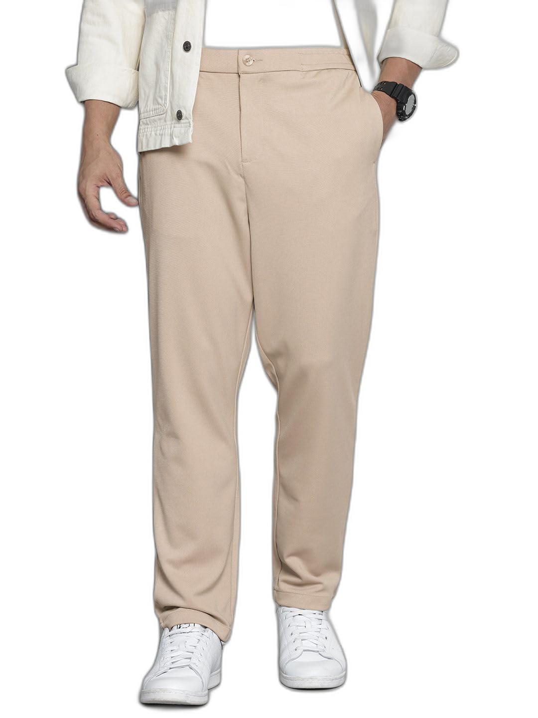 The Indian Garage Co Mens Relaxed Fit Solid Sweater