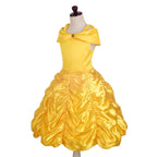 Dressy Daisy Girls' Princess Yellow Gold Ball Gown Birthday Party Fancy Dress Up Halloween Costume