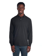 Jerzees Mens SpotShield Stain-Resistant Polo Shirt, Small, Black