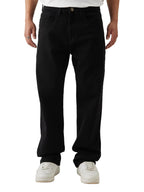 The Souled Store Solids: Black Men and Boys Straight Fit Jeans