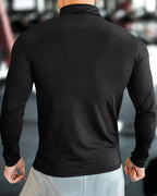 Noble Monk MenS Active Wear Regular Fit T Shirt |Full Sleeves |Casual T-Shirt For Men Black