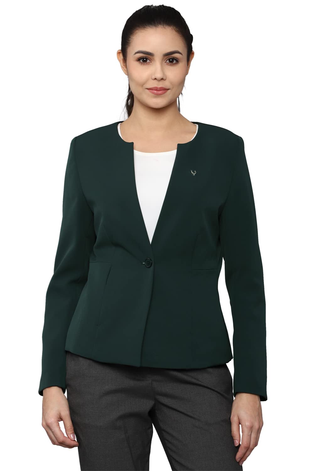 Allen Solly Women Solid Blazer