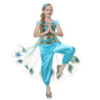 Dressy Daisy Arabian Princess Costume with Headband Halloween Party Fancy Dress Up Belly Dance Wear Outfit for Toddler Girls Siz