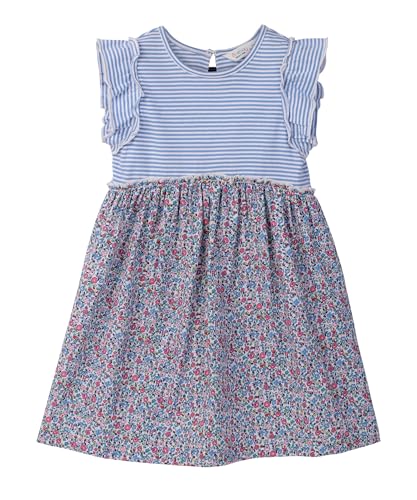 MIX-MEDIA RUFFLE DRESS MULTI - COL