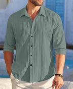ROYALSCOUT Combo of 2 Textured Shirts for Men | Long Sleeves Perfect for Smart Workwear, Relaxed Outings, or Formal Occasions