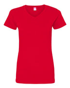 Ladies V-Neck Fine Jersey T-Shirt - BLAcK - S(D0102HI3UJU)