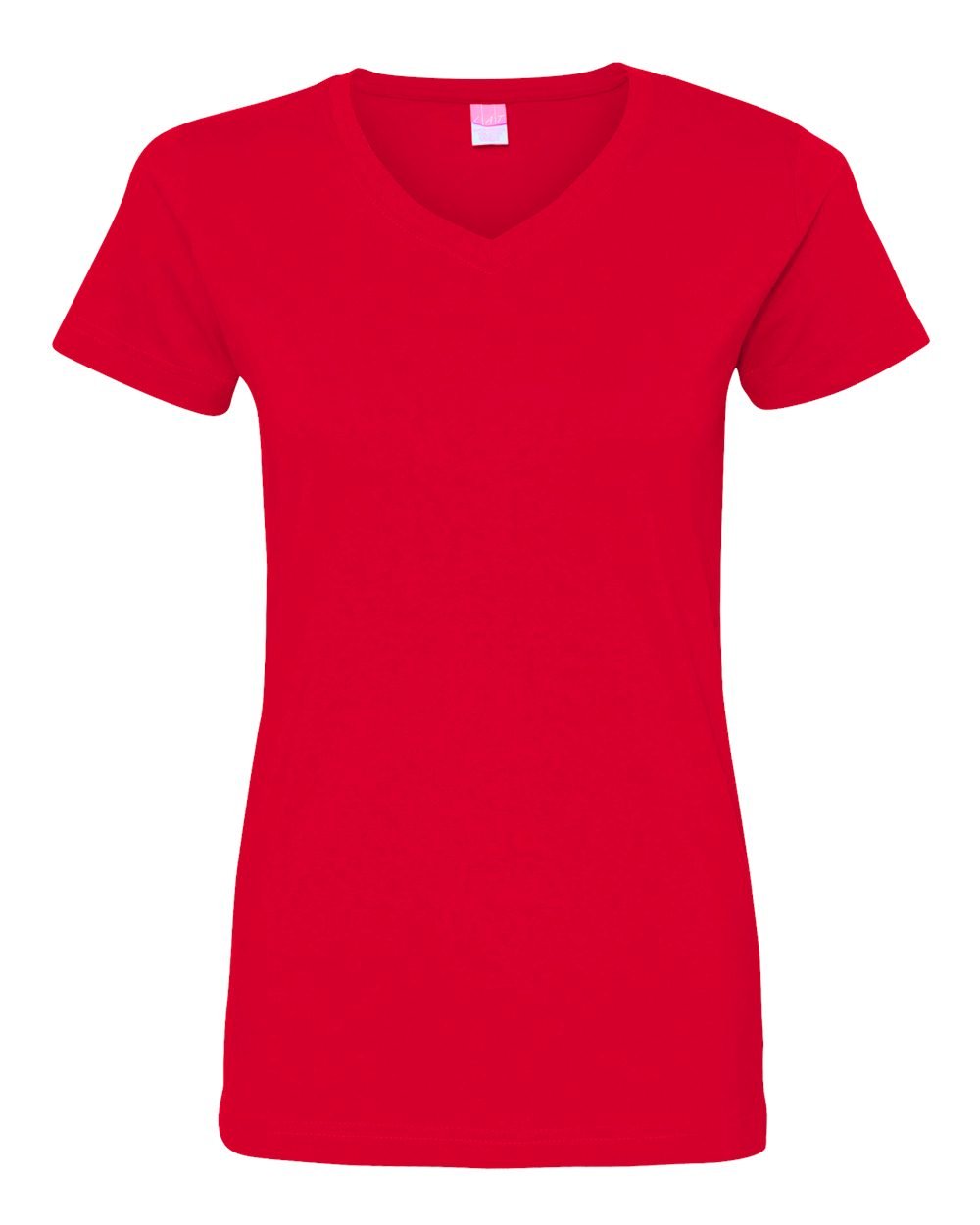 Ladies V-Neck Fine Jersey T-Shirt - BLAcK - S(D0102HI3UJU)