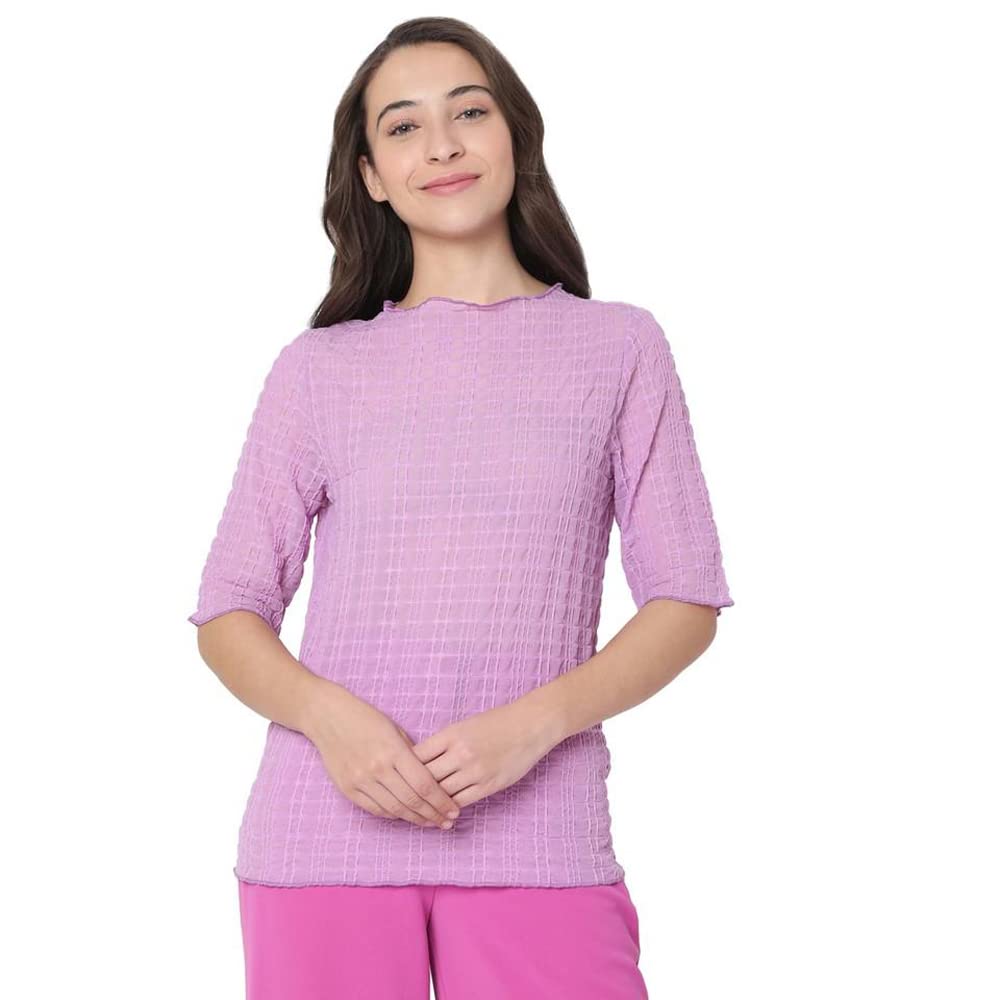 Vero Moda WomenS Regular T-Shirt (10277324-Sheer Lilac_Sheer S)
