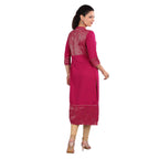 Aurelia Women'S Rayon Kurta (18Aua10095-300085_Pink_Xx-Large)