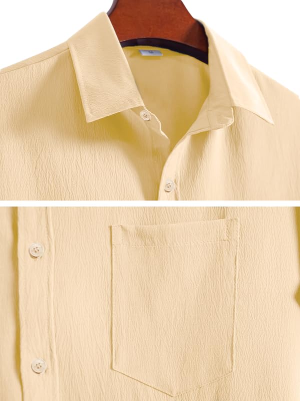 Tee Projekt Shirt for Men Stylish Popcorn Textured Shirt & Regular Fit Casual Shirt l Boys Shirts l Event Shirt