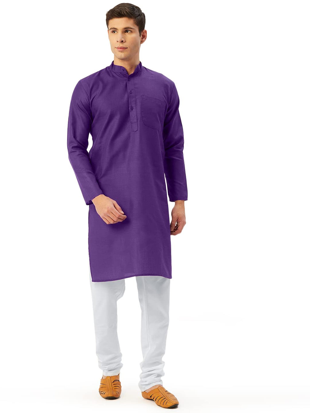 Jompers Mens Cotton Solid Kurta Payjama Set