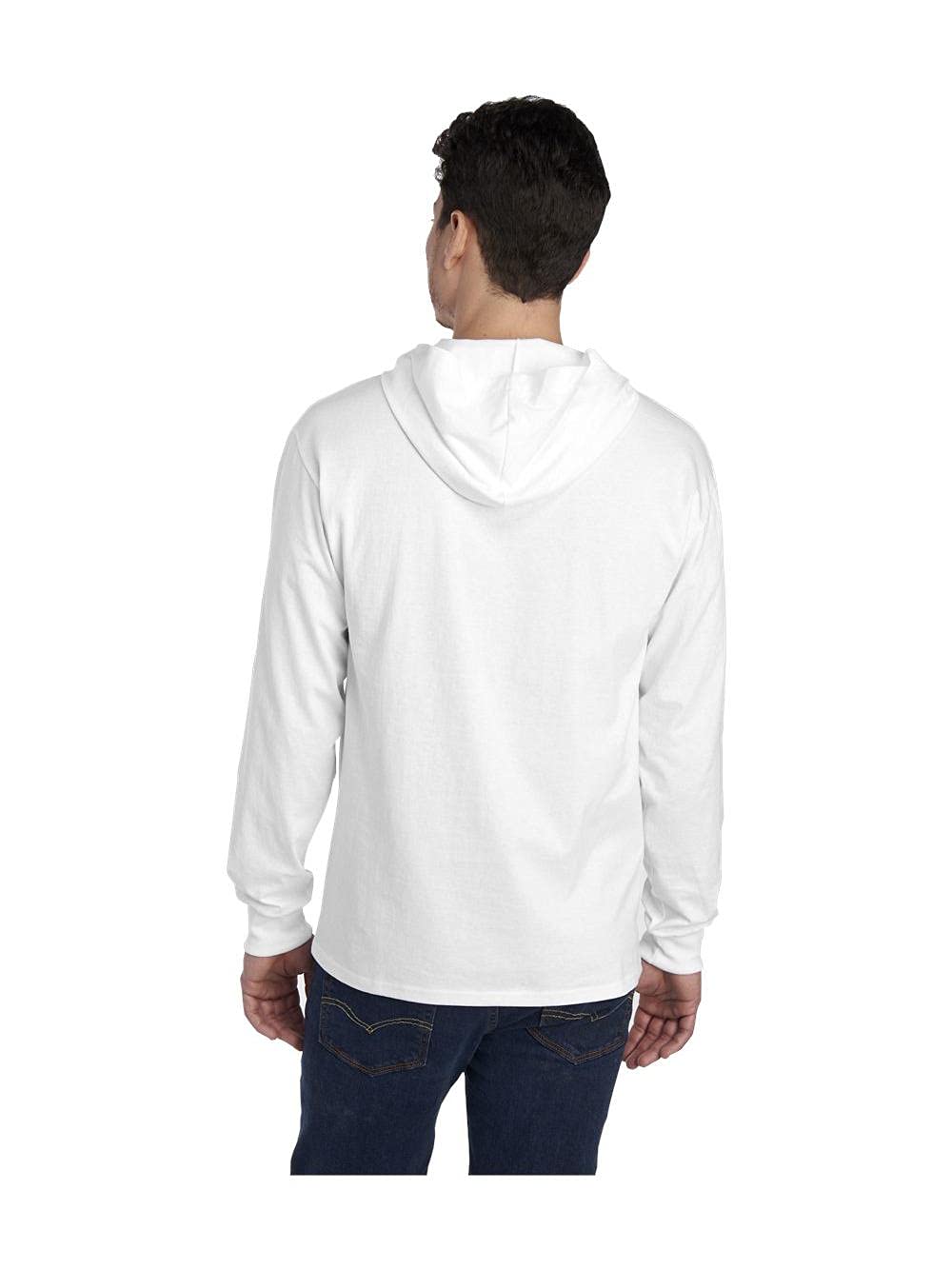 Mens HD cottonJersey Hooded T-Shirt - SAFETY ORANgE - S(D0102H7MS6J)
