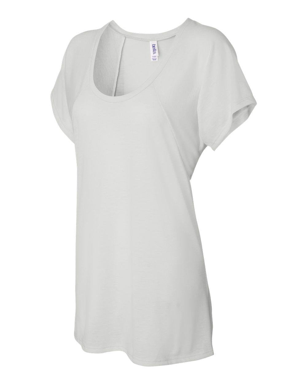 Ladies Flowy Raglan T-Shirt - WHITE - S(D0102H78SX8)