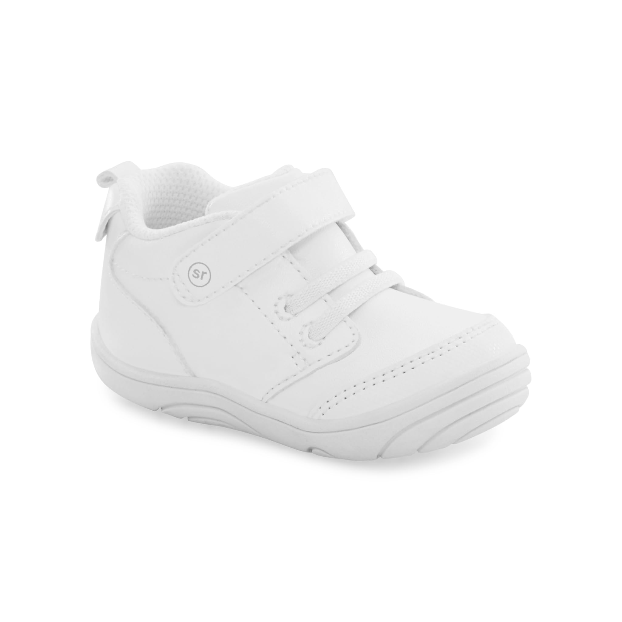 Stride Rite 360 Unisex Child Taye 2.0 First Walker Shoe, White, 5 Toddler US