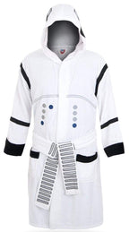 Star Wars Stormtrooper Hooded White Cotton Bath Robe, one size fits most