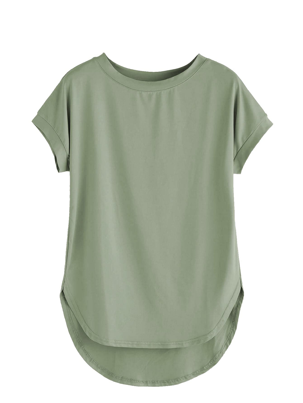 Fabricorn Womens Pista Greeen Solid Regular Fit Short Sleeve Casual T-Shirt, 3XL Size