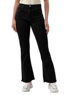 Lyra WomenS Mid-Rise Flared Bootcut Jeans|Stretchable Fabric For Comfort|Trendy & Stylish Denim|Size - 34