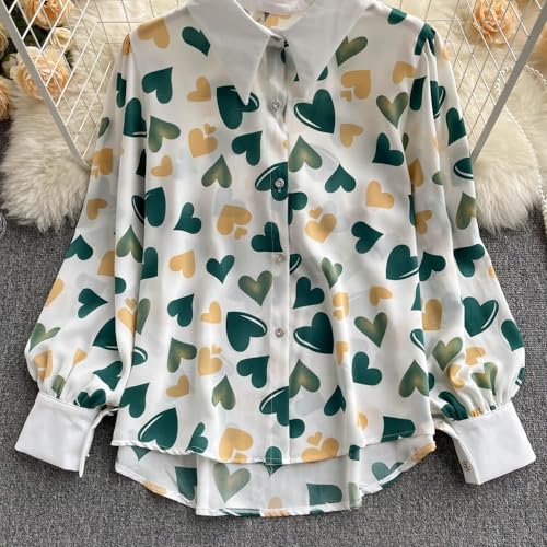 Leriya Fashion Womens Button Down Regular Fit Drop Shoulder Shirts