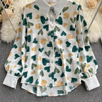 Leriya Fashion Womens Button Down Regular Fit Drop Shoulder Shirts
