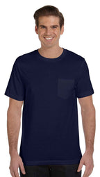 Mens Jersey Short-Sleeve Pocket T-Shirt - BLAcK - S(D0102H7W3IJ)