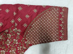 Vihu Fashion WomenS Readymade Blouse Multi Golden Codding Sequence Embroidery Work Indian Ethnic Designer Stitched Readymade Sa