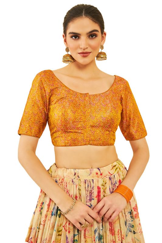 Soch Women Silk Blend Paisley Embroidered Blouse