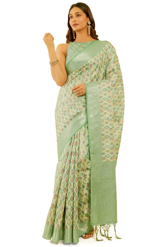 Soch Women Ethnic Motifs Jacquard Chanderi Saree