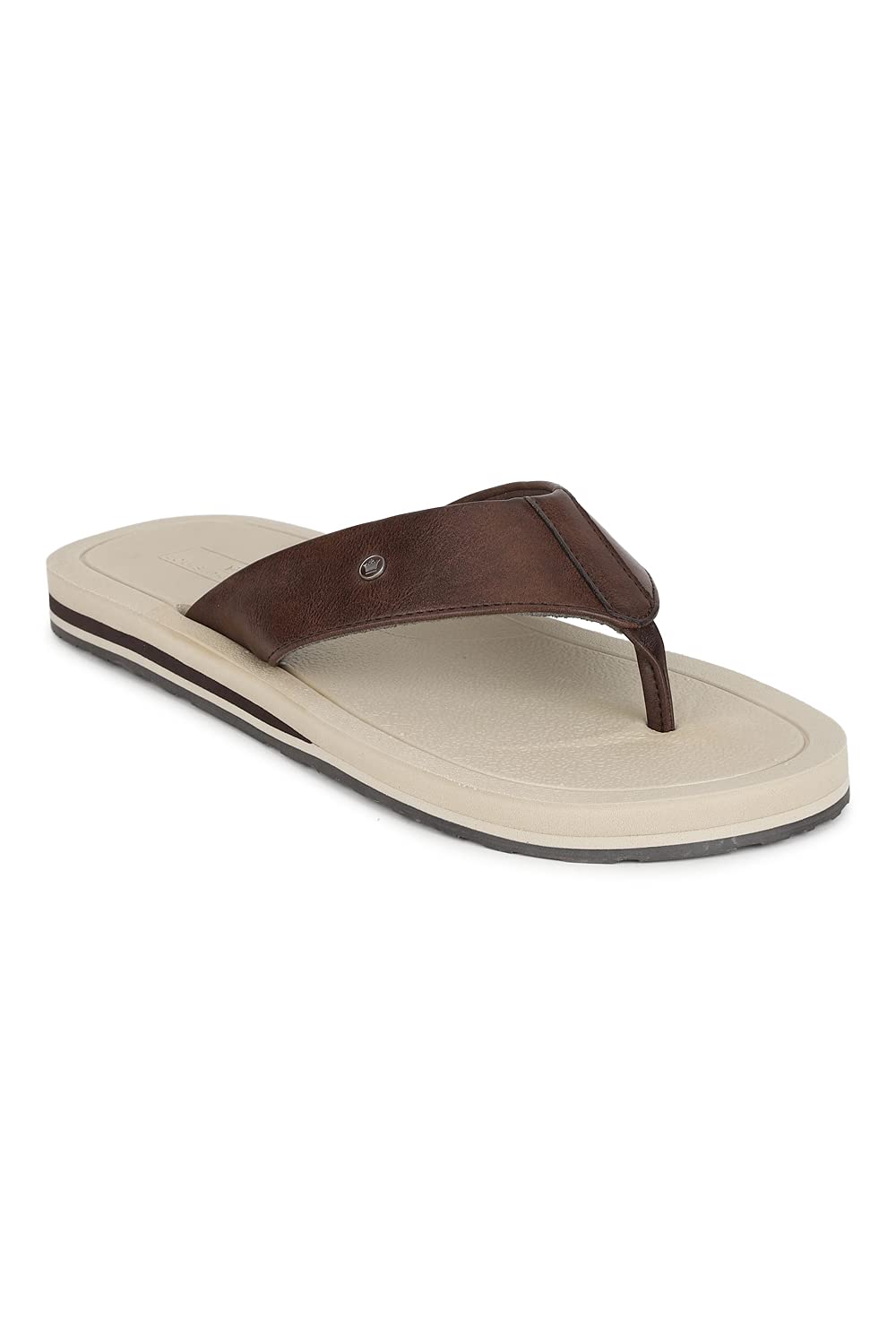 Louis Philippe Brown Flip Flops