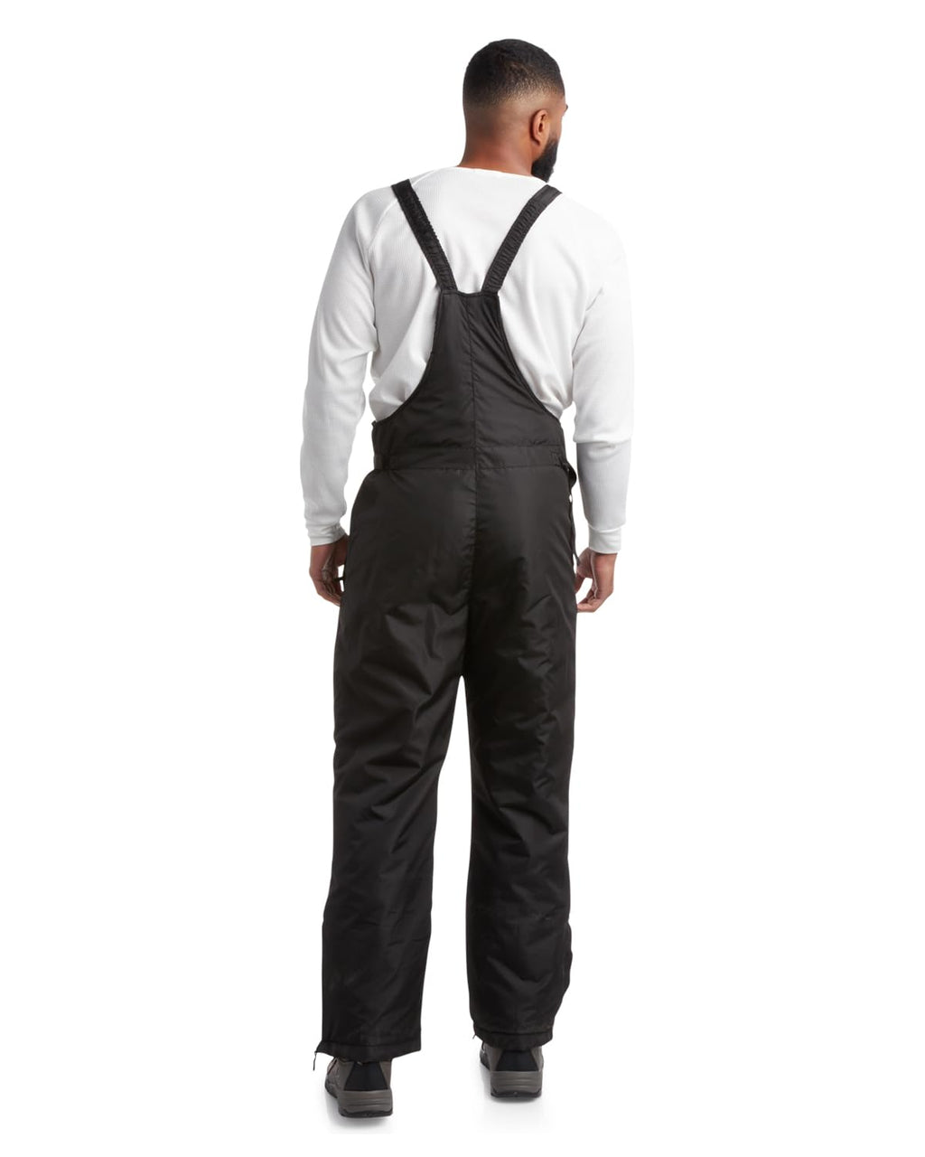 Perry Ellis Men's Snow Bib - Insulated Waterproof Snow Pants Ski/Snowboard Overalls (M-3XL), Size 3X, Black