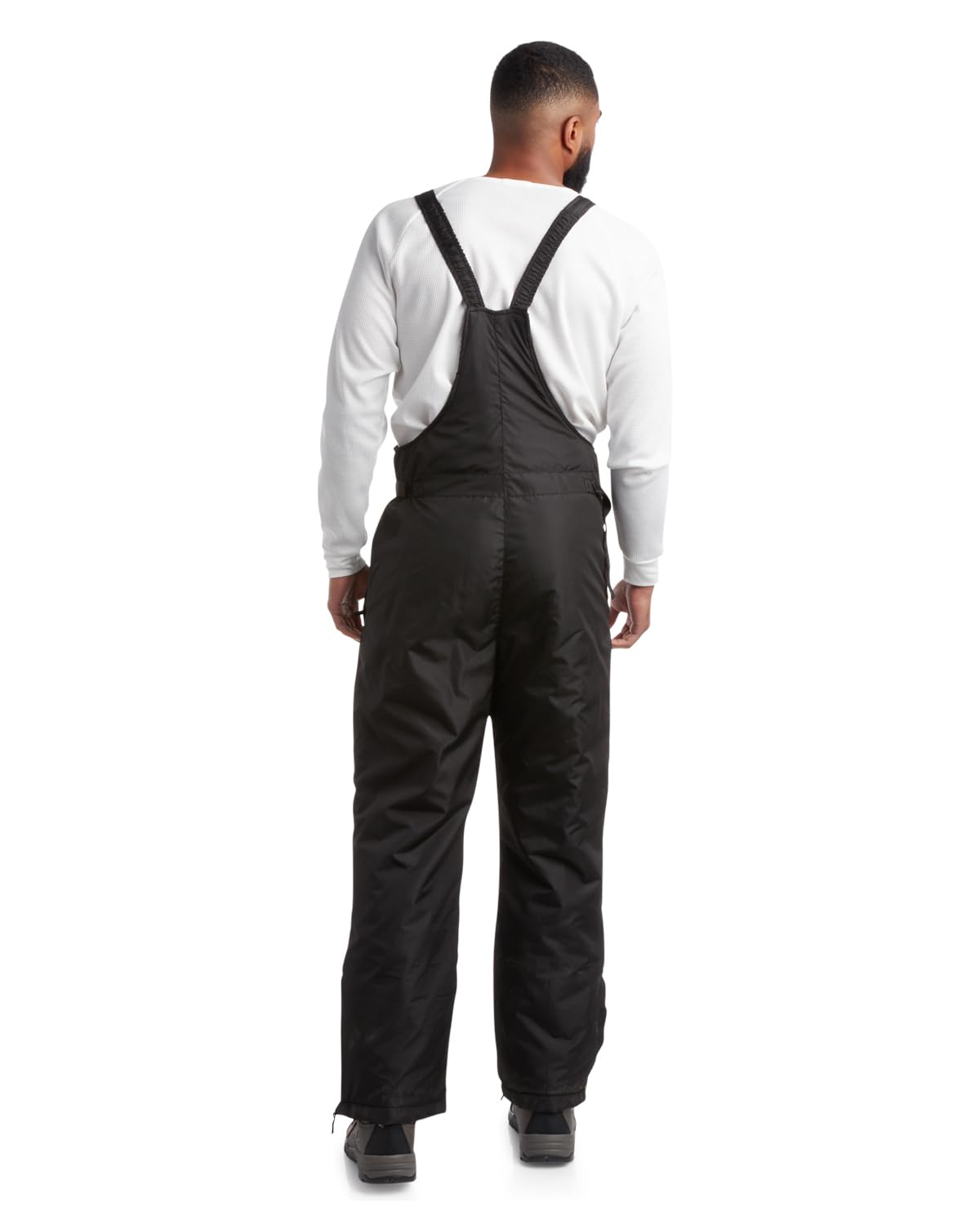 Perry Ellis Men's Snow Bib - Insulated Waterproof Snow Pants Ski/Snowboard Overalls (M-3XL), Size 3X, Black