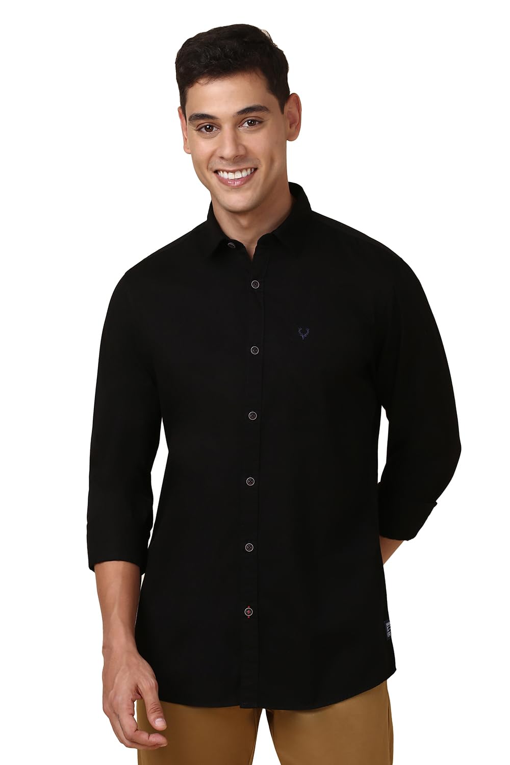Allen Solly Men Regular Fit Solid Shirt
