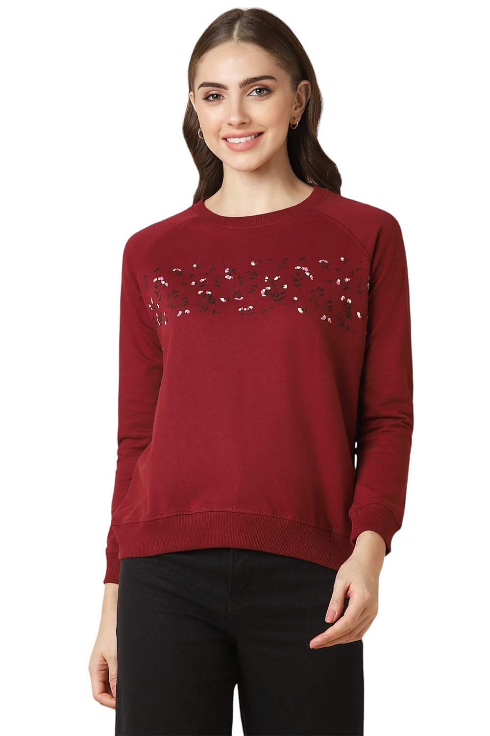 Allen Solly Women Regular Fit Full Sleeve T-Shirt