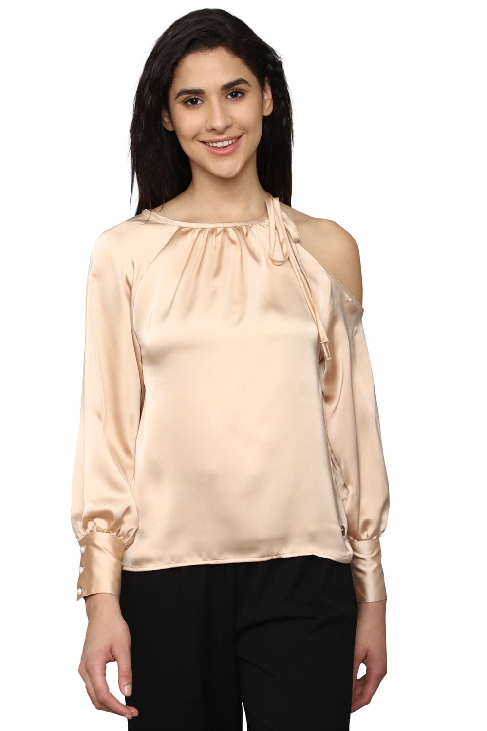 Allen Solly Women Regular Fit Solid Casual Top