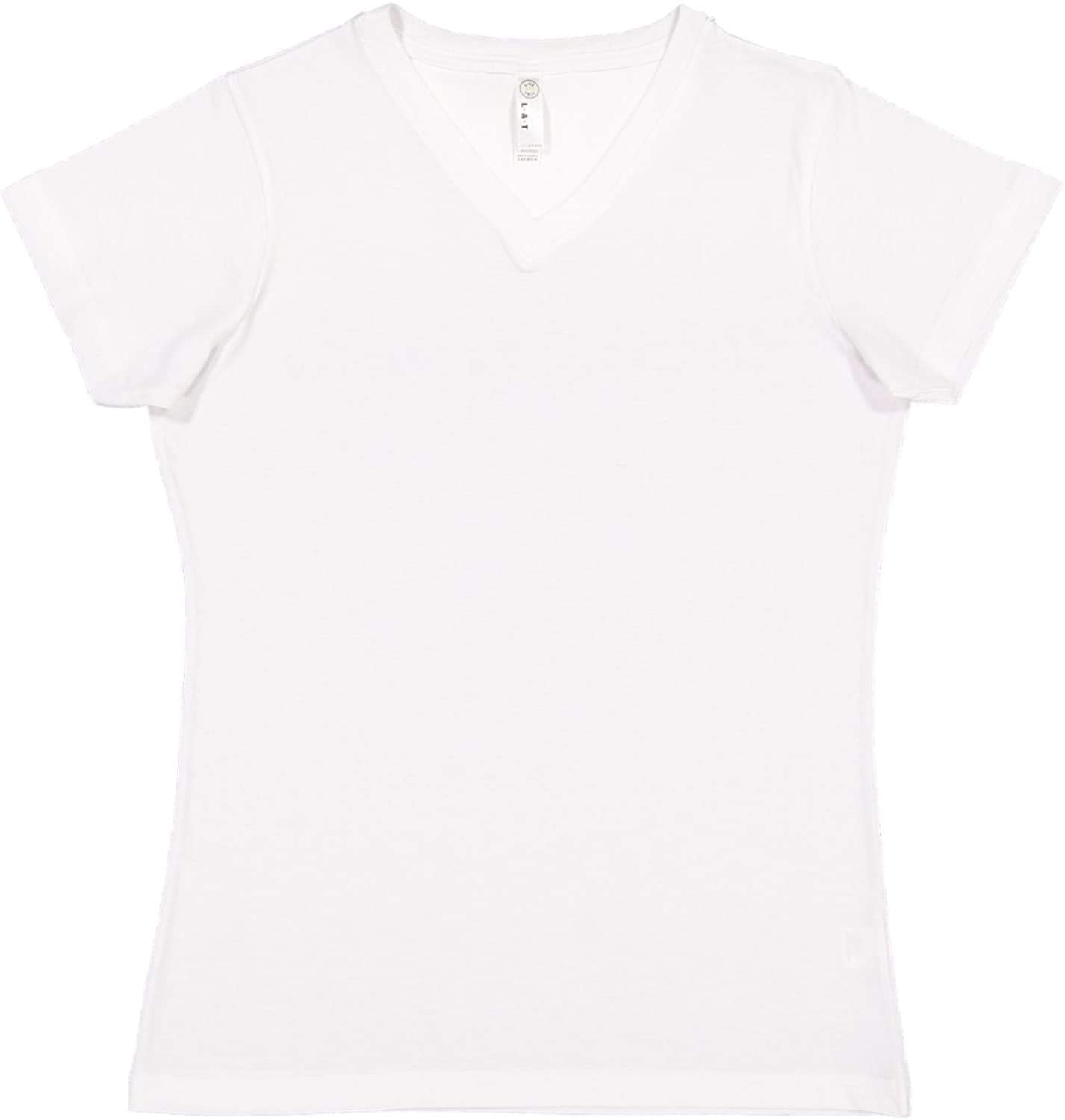Ladies V-Neck Fine Jersey T-Shirt - BLAcK - S(D0102HI3ULY)