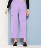 Aarika Girls Casual Wear Purple Colour Solid Nylon Pant (9-13 Years)
