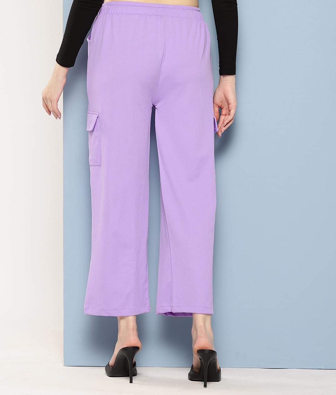 Aarika Girls Casual Wear Purple Colour Solid Nylon Pant (9-13 Years)
