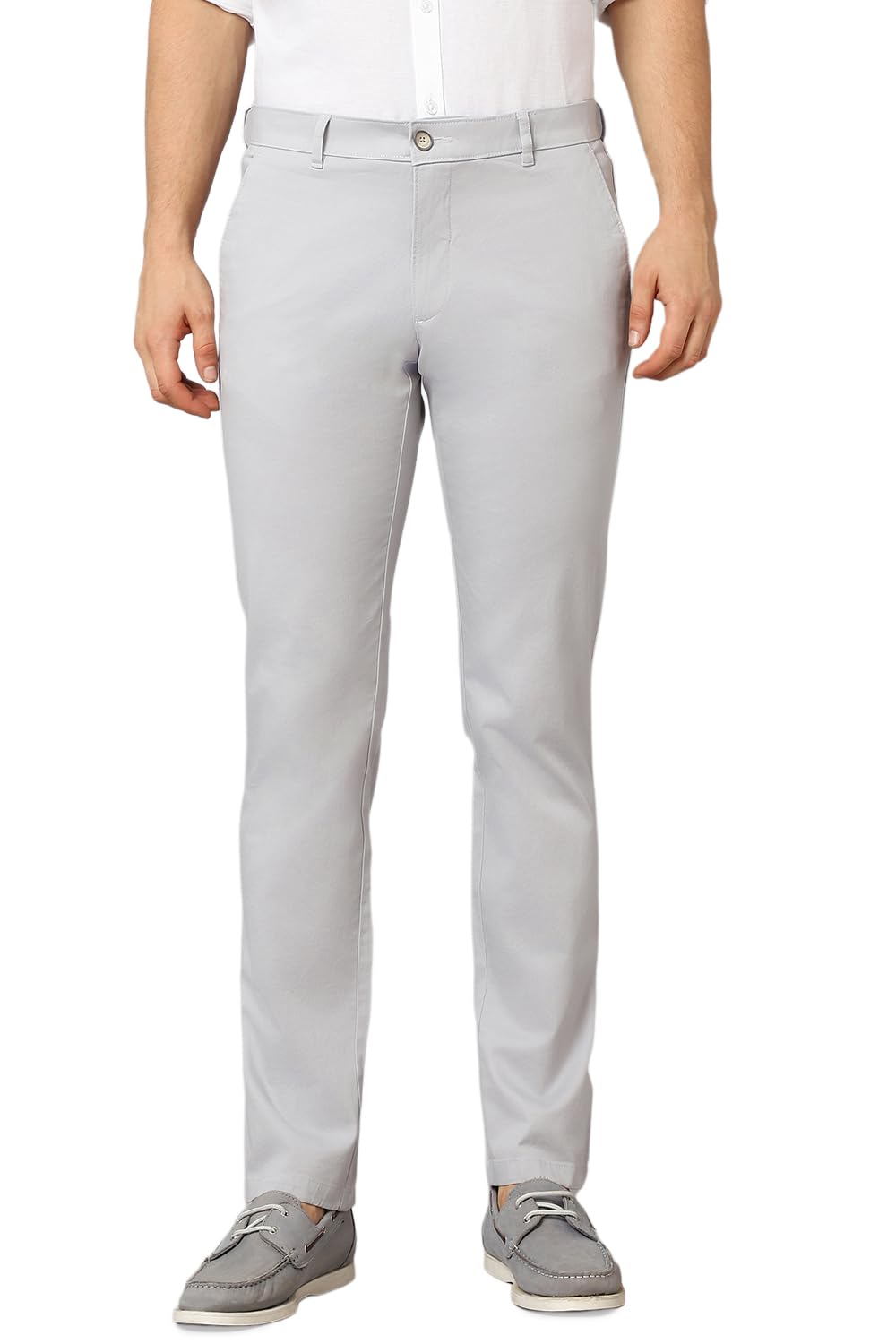 Louis Philippe MenS Slim Casual Pants (Lytfcslpe11640_Grey