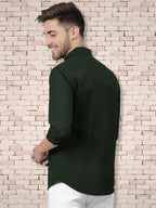 Tee Projekt Cotton Spread Collar Long Sleeve Shirt for Men Formal Shirt Casual Men Shirt